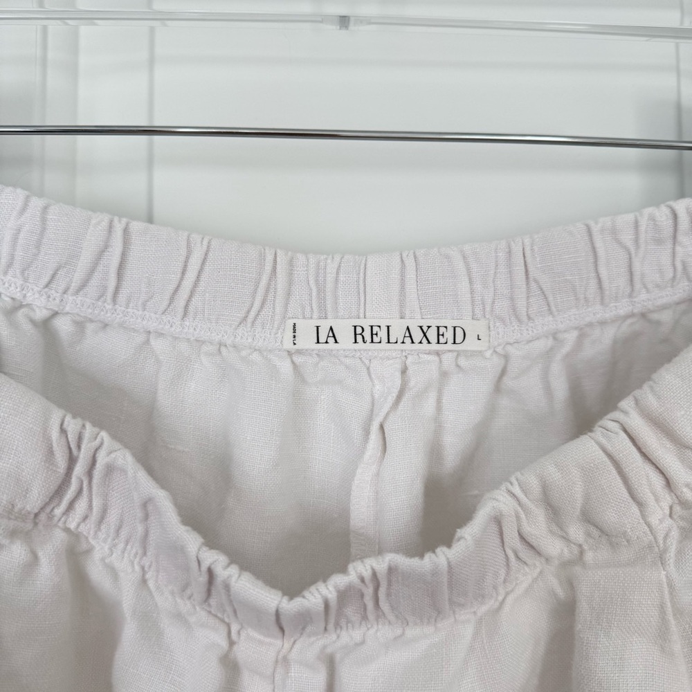 LA RELAXED Linen Simple Pant - Picture 2 of 5